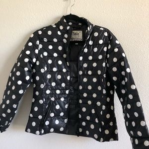 Polka Dot Puffer Jacket